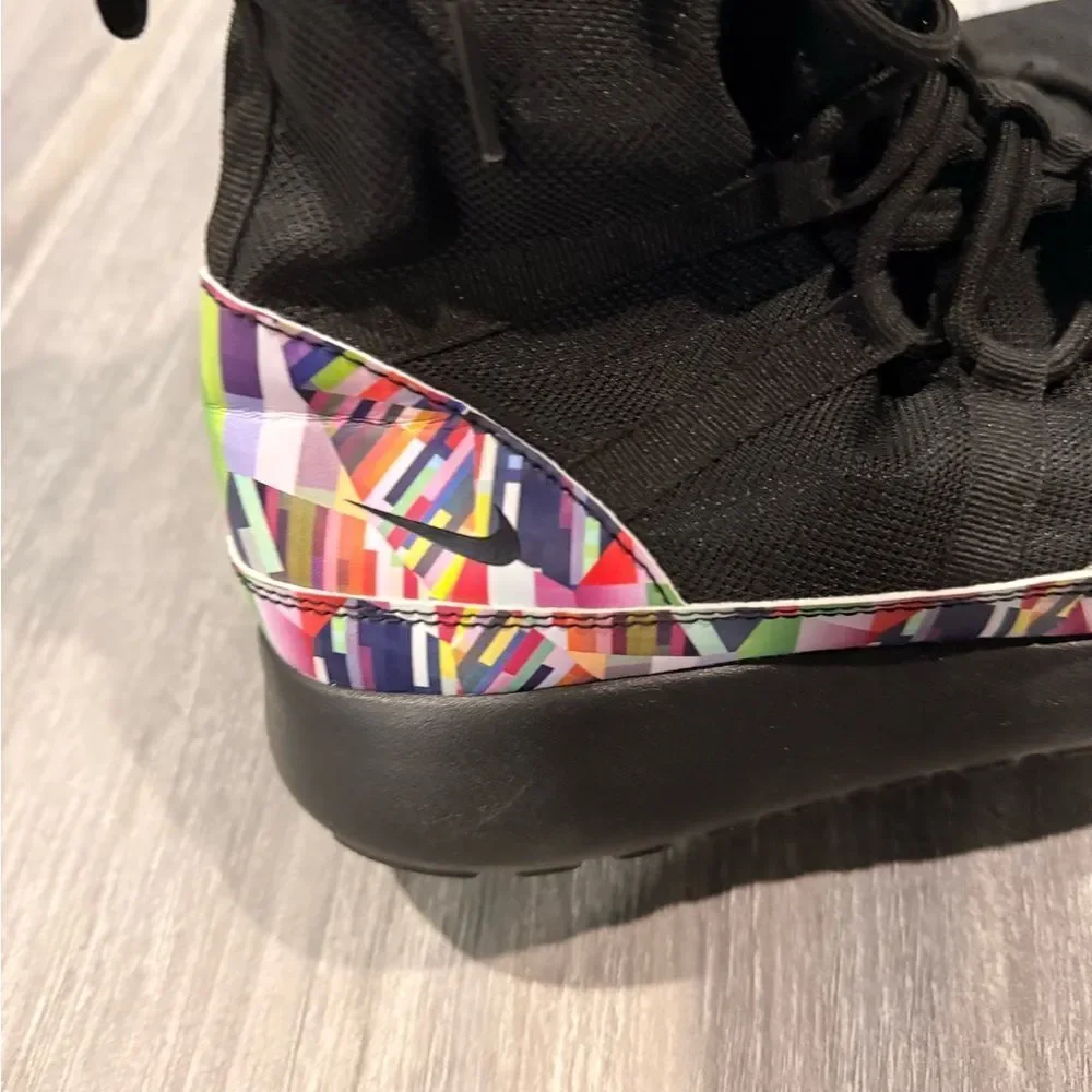 NIKE ROSHE High-Top colorful Sneakers with Fur Inside